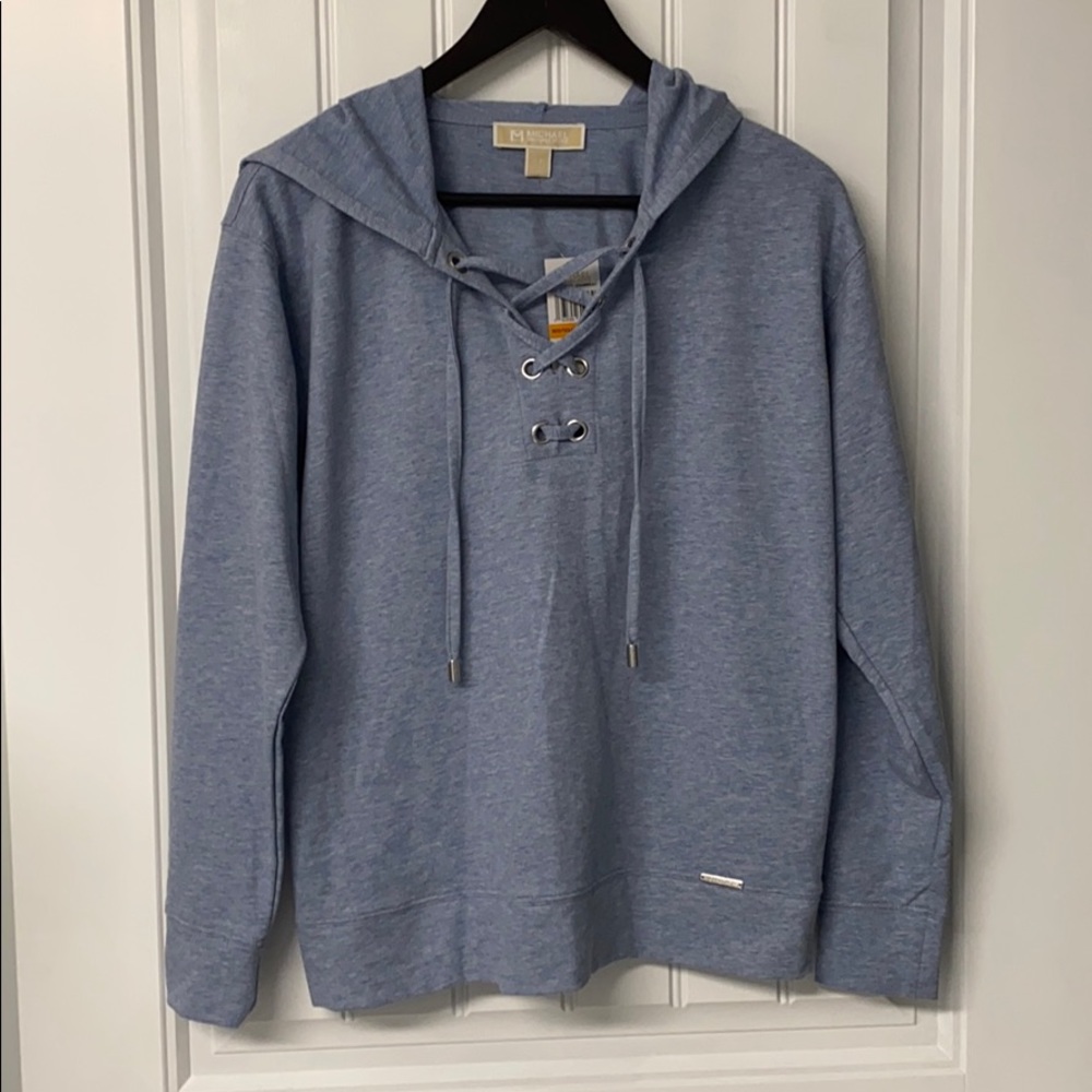 Baby Blue Michael Kors Hoodie, S